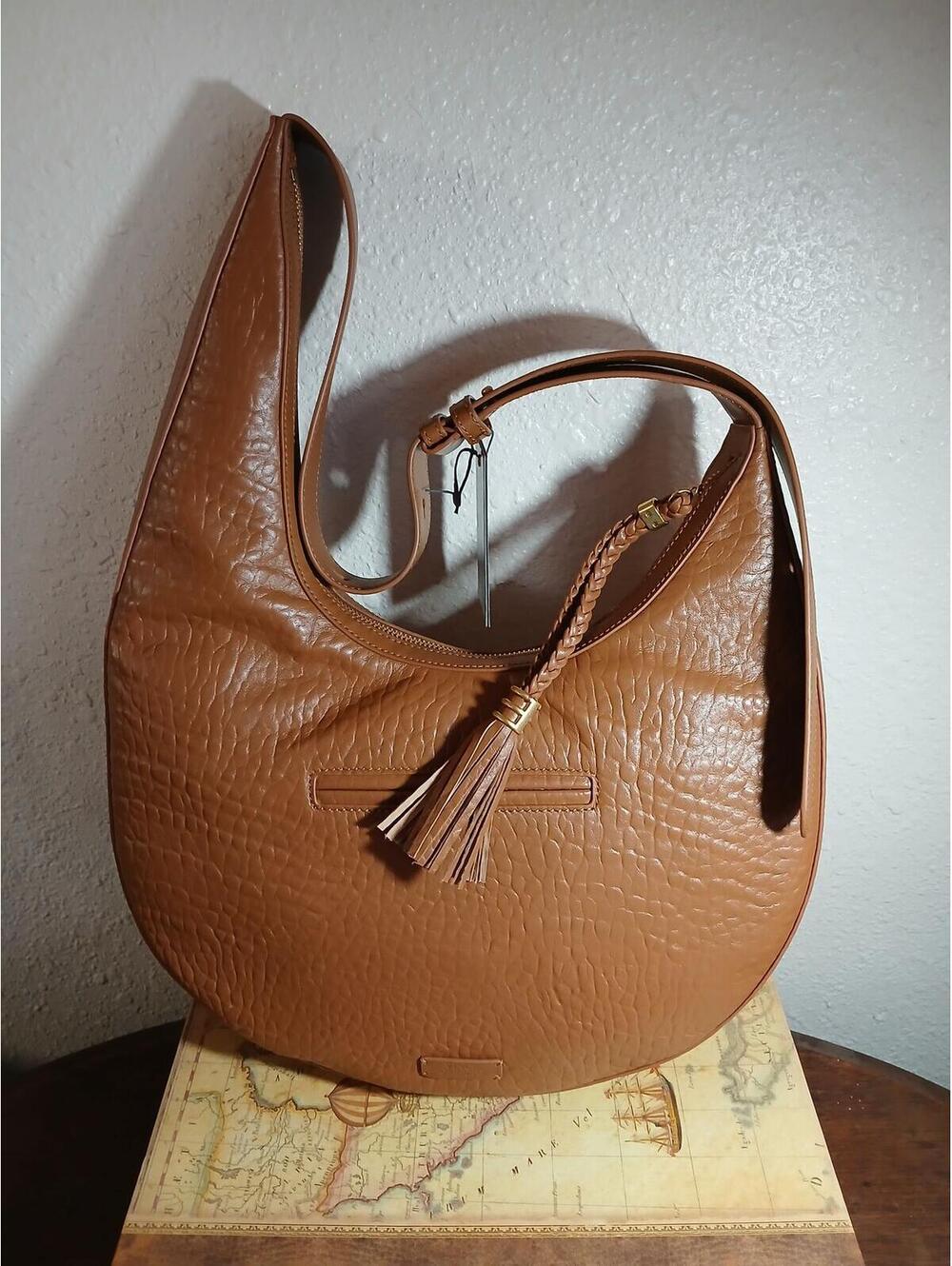 Vince Camuto Leather Shoulder Bag in Caramello
